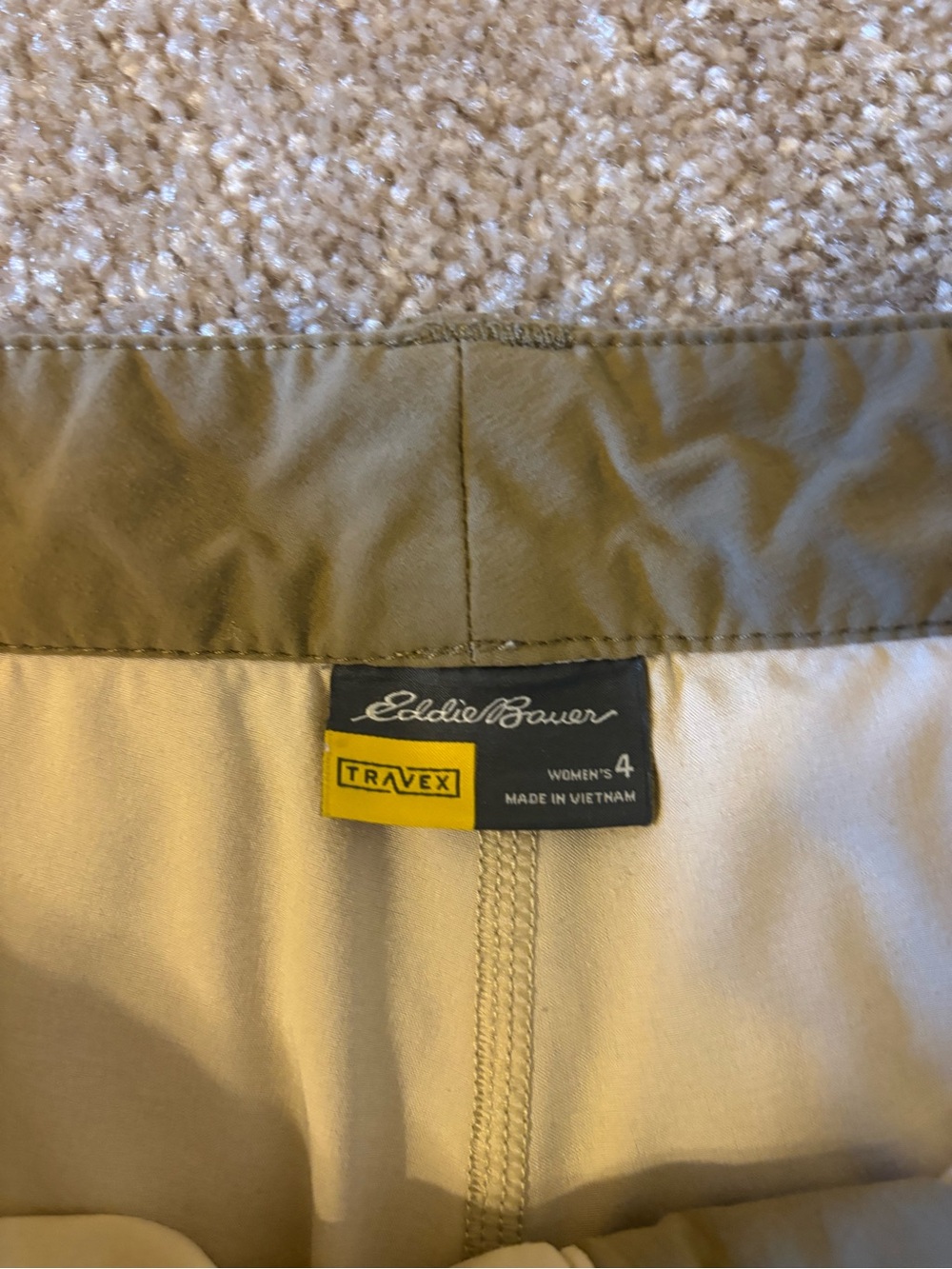 Eddie Bauer Olive Green Utility Skort with Belt Loops - Picture 4 of 5